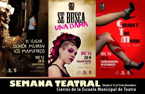 Semana teatral: Cierre Escuelas de Teatro Municipal Los Ángeles del 12 al 16 de diciembre