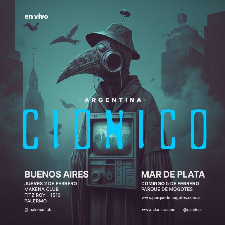 CIONICO inicia el 2023 con una gira por Argentina para presentar su disco ‘No hay espacio en el cielo’