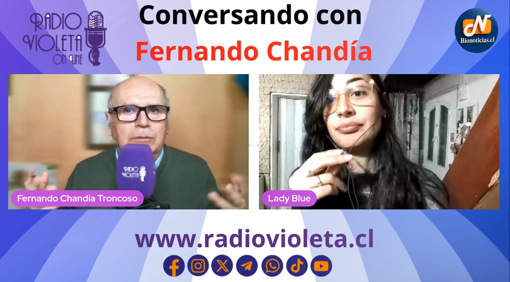 Lady Blue presenta su propuesta musical en “Conversando con Fernando ...